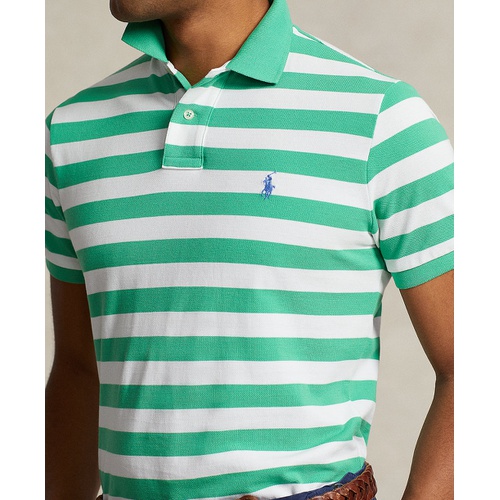 폴로 랄프로렌 Mens Classic Fit Striped Mesh Polo Shirt