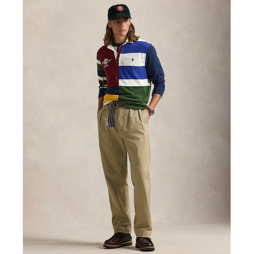 폴로 랄프로렌 Mens Classic Fit Patchwork Jersey Rugby Shirt