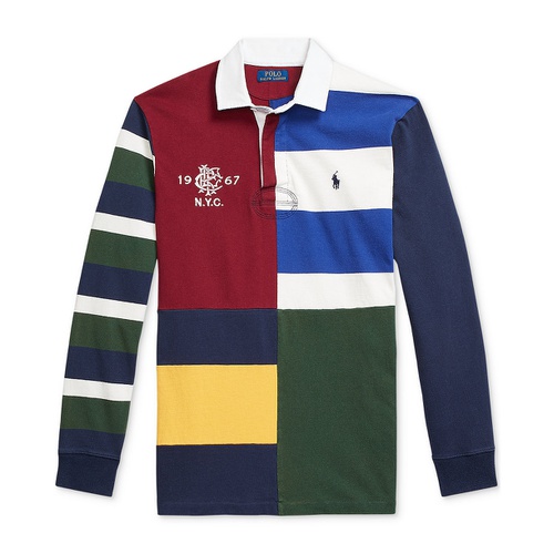 폴로 랄프로렌 Mens Classic Fit Patchwork Jersey Rugby Shirt