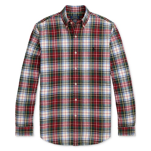 폴로 랄프로렌 Mens Classic Fit Plaid Oxford Shirt