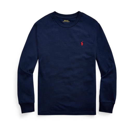 폴로 랄프로렌 Polo Ralph Lauren Kids Cotton Jersey Long Sleeve Tee (Big Kids)