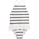 Polo Ralph Lauren Kids Striped Ruffled One-Piece Swimsuit (Infant)