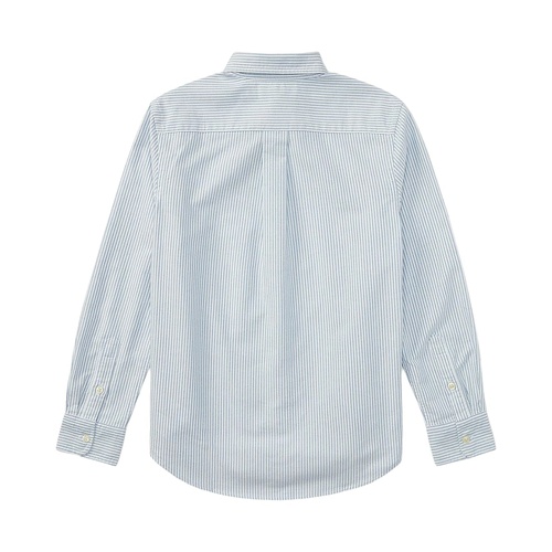 폴로 랄프로렌 Polo Ralph Lauren Kids Striped Cotton Oxford Shirt (Big Kids)
