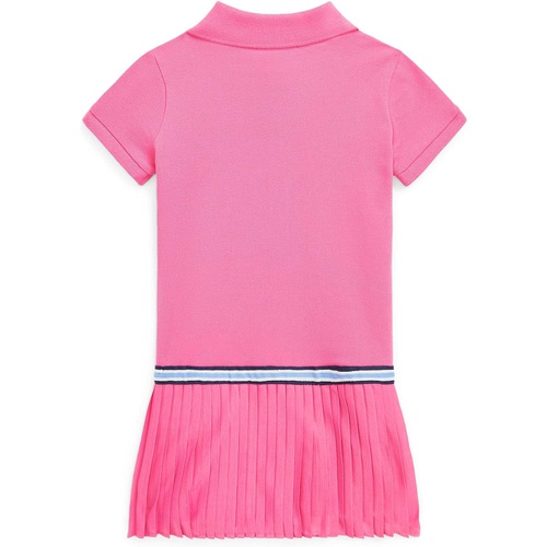 폴로 랄프로렌 Polo Ralph Lauren Kids Pleated Stretch Mesh Polo Dress (Toddler)