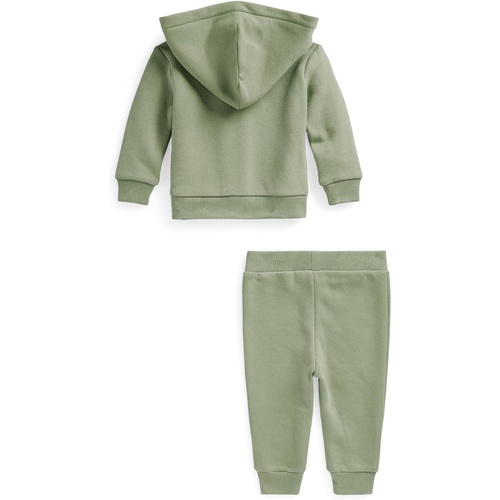 폴로 랄프로렌 Polo Ralph Lauren Kids Fleece Full Zip Hoodie & Pants Set (Infant)