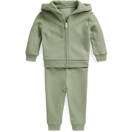 폴로 랄프로렌 Polo Ralph Lauren Kids Fleece Full Zip Hoodie & Pants Set (Infant)