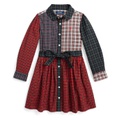 Polo Ralph Lauren Kids Plaid Cotton Fun Shirtdress (Toddler/Little Kids)