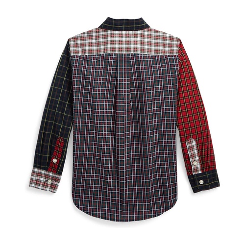 폴로 랄프로렌 Polo Ralph Lauren Kids Plaid Cotton Poplin Fun Shirt (Toddler/Little Kids)