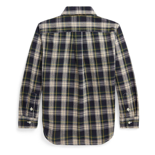 폴로 랄프로렌 Polo Ralph Lauren Kids Plaid Brushed Cotton Oxford Shirt (Toddle/Little Kids)