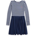 Polo Ralph Lauren Kids Striped Stretch Ponte Dress (Big Kid)