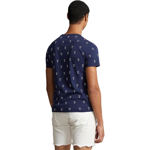 폴로 랄프로렌 Mens Polo Ralph Lauren Classic Fit Printed Jersey Short Sleeve T-Shirt