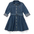 Polo Ralph Lauren Kids Belted Cotton Denim Shirtdress (Little Kids)