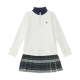Polo Ralph Lauren Kids Plaid Pleated Fleece Dress