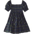 Polo Ralph Lauren Kids Plaid Smocked Cotton Jersey Dress