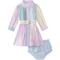 Polo Ralph Lauren Kids Belted Oxford Fun Shirtdress & Bloomer (Infant)