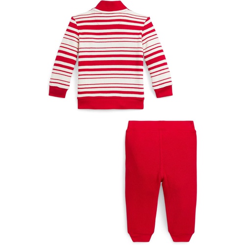 폴로 랄프로렌 Polo Ralph Lauren Kids Striped Cotton Pullover & Pant Set (Infant)
