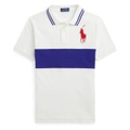 Polo Ralph Lauren Kids Big Pony Color-Blocked Mesh Polo Shirt (Big Kids)