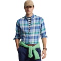 Mens Polo Ralph Lauren Classic Fit Plaid Linen Shirt