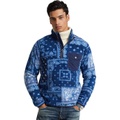 Mens Polo Ralph Lauren Bandanna Patchwork-Print Fleece Pullover