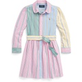 Polo Ralph Lauren Kids Belted Cotton Oxford Fun Shirtdress (Toddler/Little Kids)