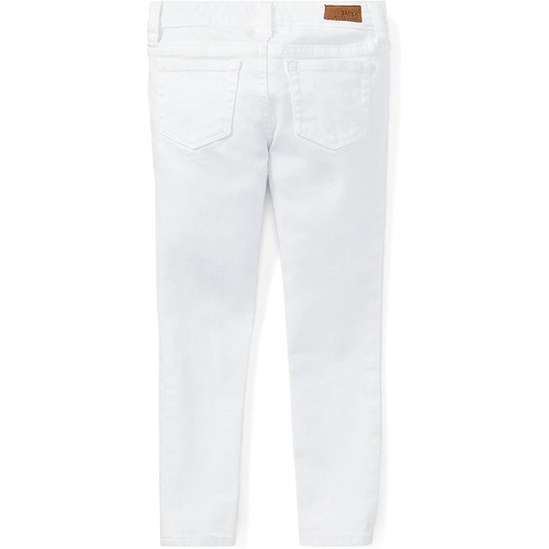 폴로 랄프로렌 Polo Ralph Lauren Kids Aubrie Denim Leggings in White (Little Kids)