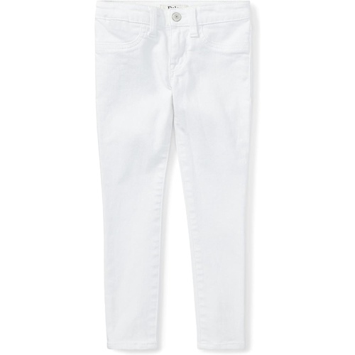 폴로 랄프로렌 Polo Ralph Lauren Kids Aubrie Denim Leggings in White (Little Kids)