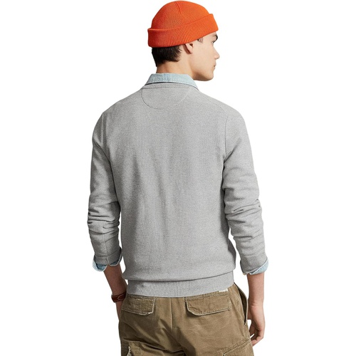 폴로 랄프로렌 Mens Polo Ralph Lauren Textured Cotton Crew Neck Sweater