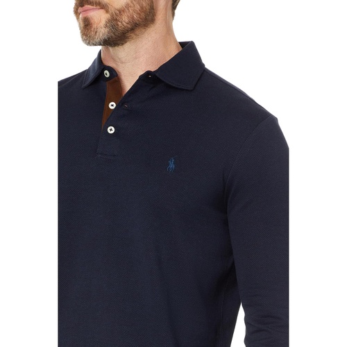 폴로 랄프로렌 Mens Polo Ralph Lauren Custom Slim Fit Herringbone Polo Shirt