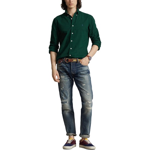 폴로 랄프로렌 Mens Polo Ralph Lauren Classic Fit Long Sleeve Garment Dyed Oxford Shirt