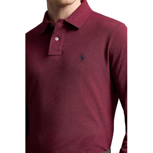 폴로 랄프로렌 Mens Polo Ralph Lauren Classic Fit Mesh Long-Sleeve Polo Shirt