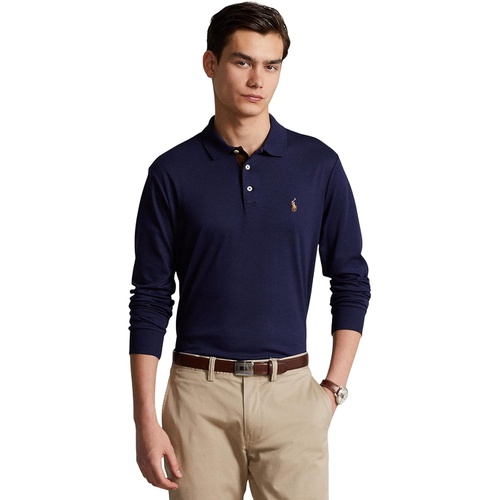 폴로 랄프로렌 Mens Polo Ralph Lauren Classic Fit Long Sleeve Soft Touch Polo Shirt