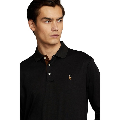 폴로 랄프로렌 Mens Polo Ralph Lauren Classic Fit Long Sleeve Soft Touch Polo Shirt