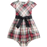 Polo Ralph Lauren Kids Plaid Twill Dress & Bloomer (Infant)