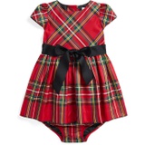 Polo Ralph Lauren Kids Plaid Twill Dress & Bloomer (Infant)