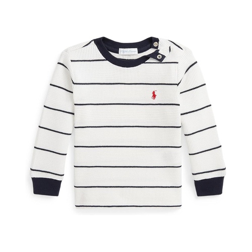 폴로 랄프로렌 Polo Ralph Lauren Kids Striped Waffle Cotton Long Sleeve Tee (Infant)