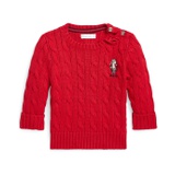 Polo Ralph Lauren Kids Polo Bear Cable-Knit Cotton Sweater (Infant)