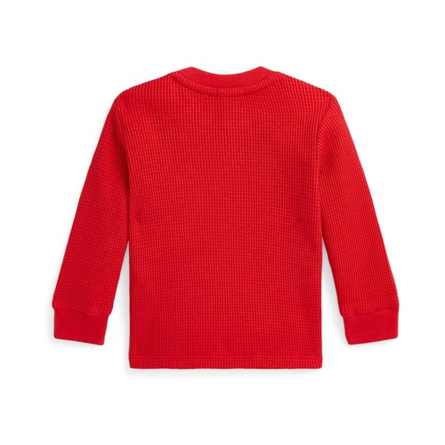 폴로 랄프로렌 Polo Ralph Lauren Kids Waffle-Knit Cotton Long Sleeve Tee (Infant)