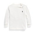 Polo Ralph Lauren Kids Waffle-Knit Cotton Long-Sleeve Tee (Infant)