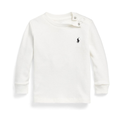 폴로 랄프로렌 Polo Ralph Lauren Kids Waffle-Knit Cotton Long-Sleeve Tee (Infant)