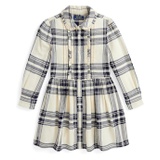 Polo Ralph Lauren Kids Plaid Cotton Twill Shirtdress (Toddler/Little Kid)