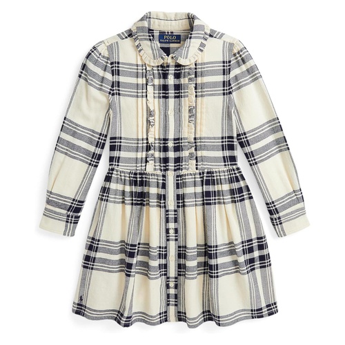 폴로 랄프로렌 Polo Ralph Lauren Kids Plaid Cotton Twill Shirtdress (Toddler/Little Kid)