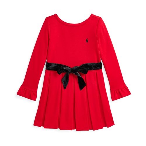 폴로 랄프로렌 Polo Ralph Lauren Kids Pleated Ponte Dress (Toddler/Little Kid)