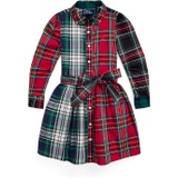 Polo Ralph Lauren Kids Plaid Cotton Fun Shirtdress (Toddler/Little Kid)