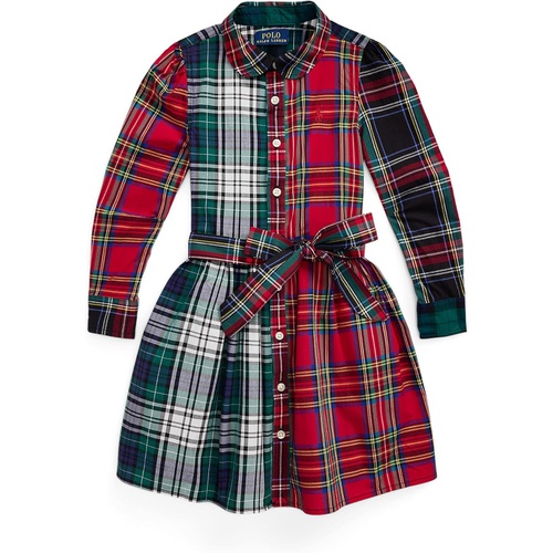 폴로 랄프로렌 Polo Ralph Lauren Kids Plaid Cotton Fun Shirtdress (Toddler/Little Kid)