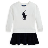 Polo Ralph Lauren Kids Big Pony Corduroy-Skirt Fleece Dress (Toddler/Little Kid)