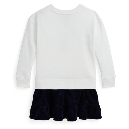 폴로 랄프로렌 Polo Ralph Lauren Kids Big Pony Corduroy-Skirt Fleece Dress (Toddler/Little Kid)