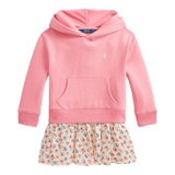 Polo Ralph Lauren Kids Floral Fleece Hoodie Dress (Little Kids)