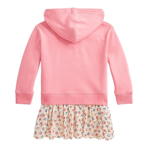 폴로 랄프로렌 Polo Ralph Lauren Kids Floral Fleece Hoodie Dress (Little Kids)