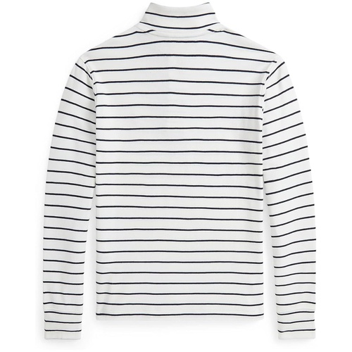 폴로 랄프로렌 Polo Ralph Lauren Kids Striped Cotton Quarter-Zip Pullover (Big Kid)