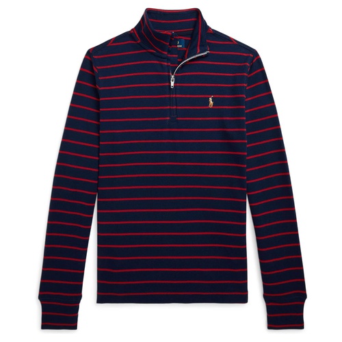 폴로 랄프로렌 Polo Ralph Lauren Kids Striped Cotton Quarter-Zip Pullover (Big Kid)